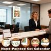 Wandkalender, Handgeschilderde Wandplanner, 12 Maandelijkse Kalender Decoratie Huis Kamer Studie School Planning Organisatie