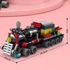 DIY 6 In 1 Train Track Robot Vehicle Truck Building Blocks Kit Girls Bricks Movie Model Kids STEM Educational Birthday Boys Toys