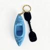 Portachiavi Kayak Stampato in 3D, Portachiavi Ciondolo Kayak, Ciondolo Remo da Kayak con Portachiavi, Regalo Unico per Appassionati di Kayak