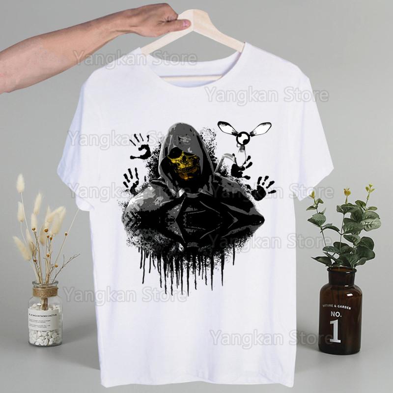 Death Stranding Kojima Men Hip Hop Streetwear Print T Shirt Harajuku TShirts Short Sleeve Fashion Casual T-Shirt Tops Tees