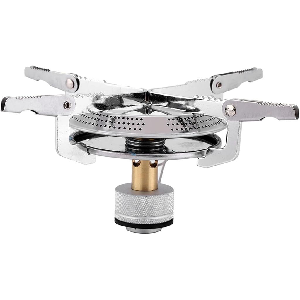 Windproof Outdoor Camping Gas Stove Portable Foldable Backpack Electronic Stove Head for Cooking Picnic Hiking Mountaineering Equipment