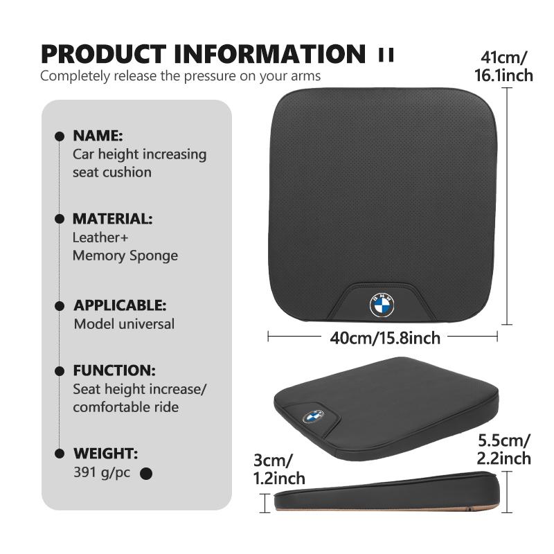 Leather Car Seat Cushion Seat Pad Non-Slip Mat For BMW G30 G20 M3 M5 E91 E92 E93 E36 E70 X3 X4 X5 X1 E39 F30 CI0