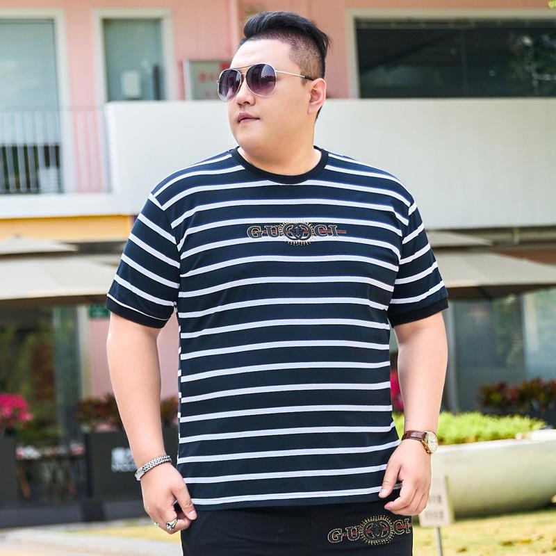 Men's Plus Size Big Tall Black T-Shirt Summer Oversized Cotton Tee 2XL-7XL