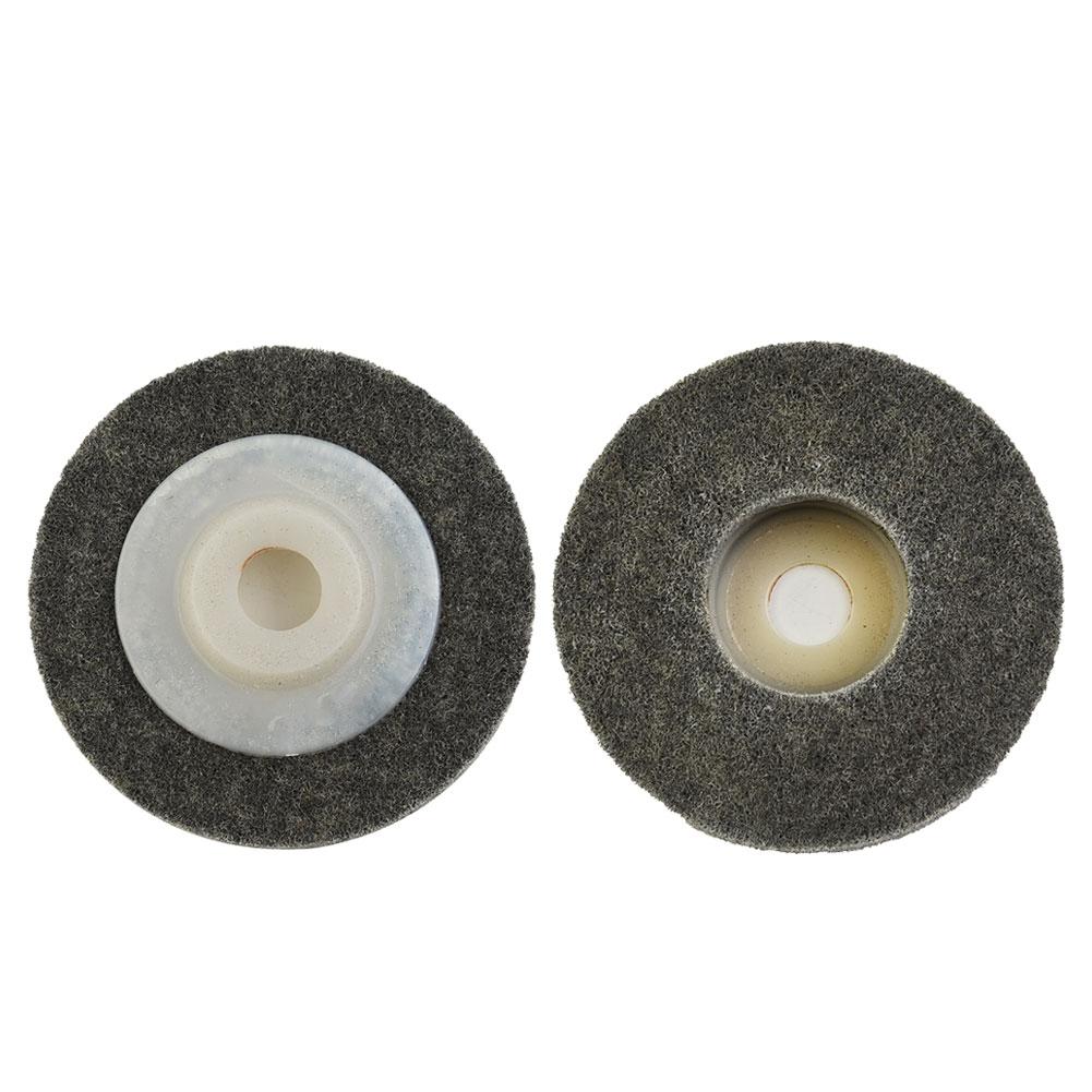 Dark Gray Nylon Fiber Polishing Buffing Wheel Disc Pad For Metal Wood 100mm/ 4