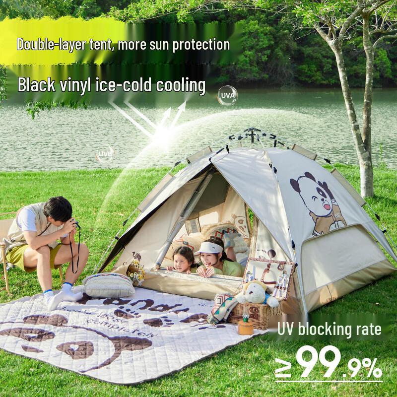 CAMEL Panda Collaboration Outdoor Pop-Up Camping Tent