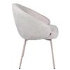OTILO Velvet Beige Upholstered Chair