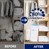 Vacuum Storage Bags, Extra Large Reusable Vacuum Sealer Bags with Double Zip Seal Travel Space Saver Bags for Clothes Bedding