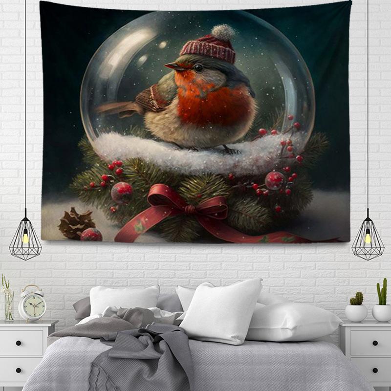 Рождественская серия Подвесной тканевый гобелен 100x75cm