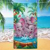 Asciugamano da Spiaggia Animale Elefante Cavallo Stampa Digitale Sottile Asciugatura Rapida Anti-Sabbia Microfibra Leggero per Nuoto Yoga Viaggio Palestra Regalo