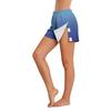 Women's Gradient Adjustable Side Shorts No Pockets Easy Closure Loose Fit Casual Bottoms