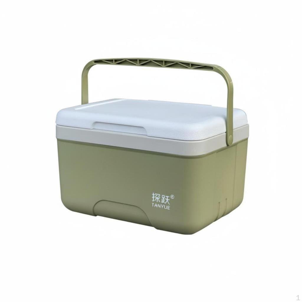 Portable Cooler Compact Cooling Box Picnic Fridge Thermal Ice Chest for Camping