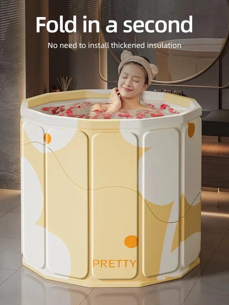 Factory Direct Foldable Bath Tub Thickened Environment-friendly PVC Bath Tub Portable Bathtub for Children and Adults