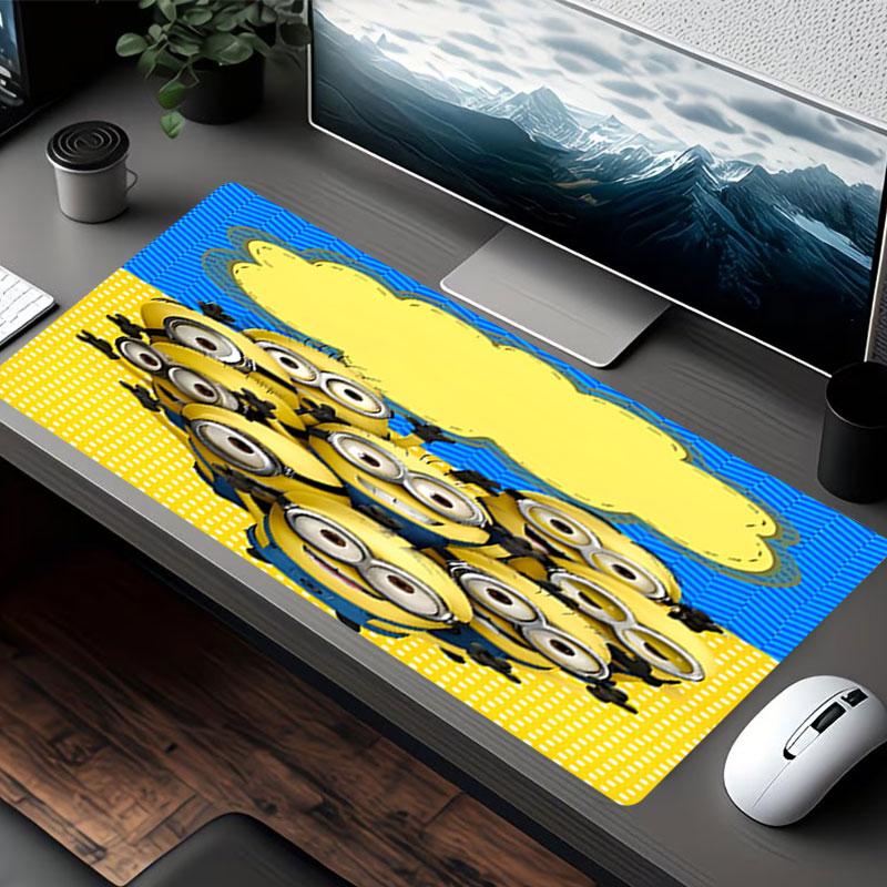 Minions Print Mouse Pad, for Keyboard Pad Laptop PC Mat for Office Home Use, Desk Decor, Perfect Birthday Gift for Gamers