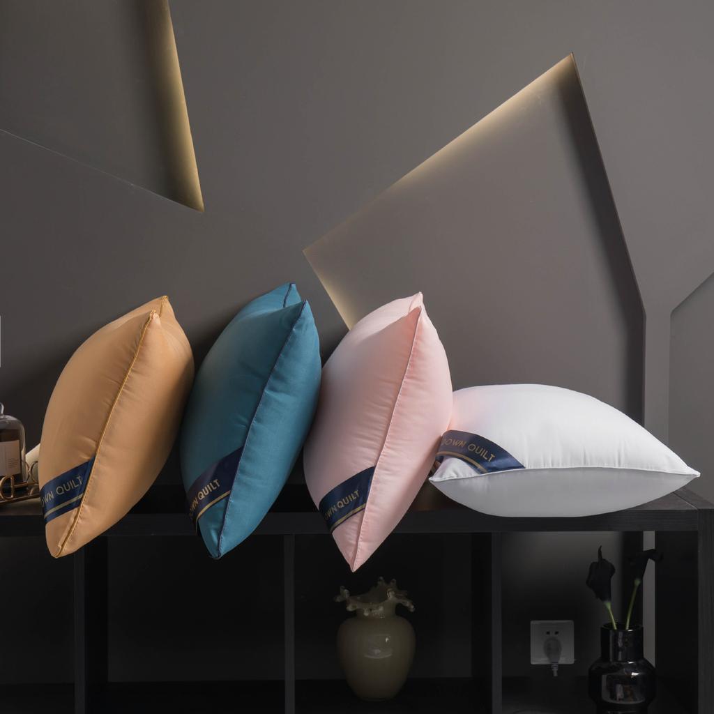 Pillows with Pillowcases  Set of High and Low Pillow Cores Not Collapse Nantong Home Textiles