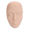 3D Makeup Practice Face Board Realistic Reusable Silicone Cosmetic Mannequin Face with 7PCS Brush for Beginner Medium