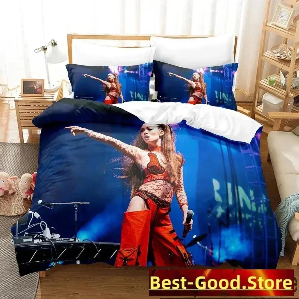 3D Print Rina Sawayama Singer Bedding Set Printed Bed Set With Pillowcase Bed Duvet Cover Soft Queen King Size Bedclothes Home