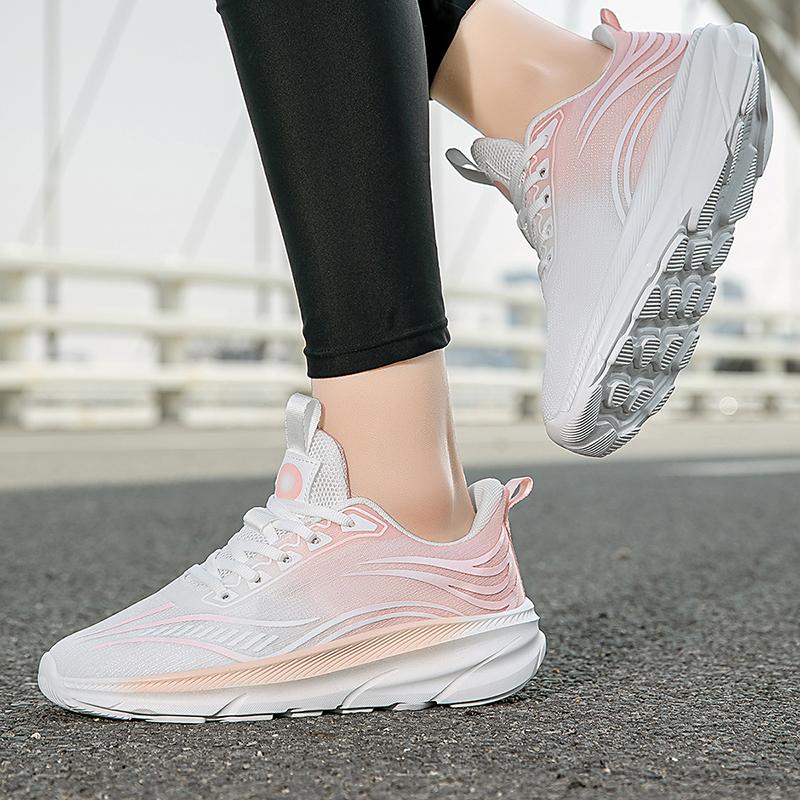 Fashion New Mesh Running Lightweight Thick Sole Anti Slip Training Shock-absorbing Casual Tennis Breathable Outdoor Walking Shoes