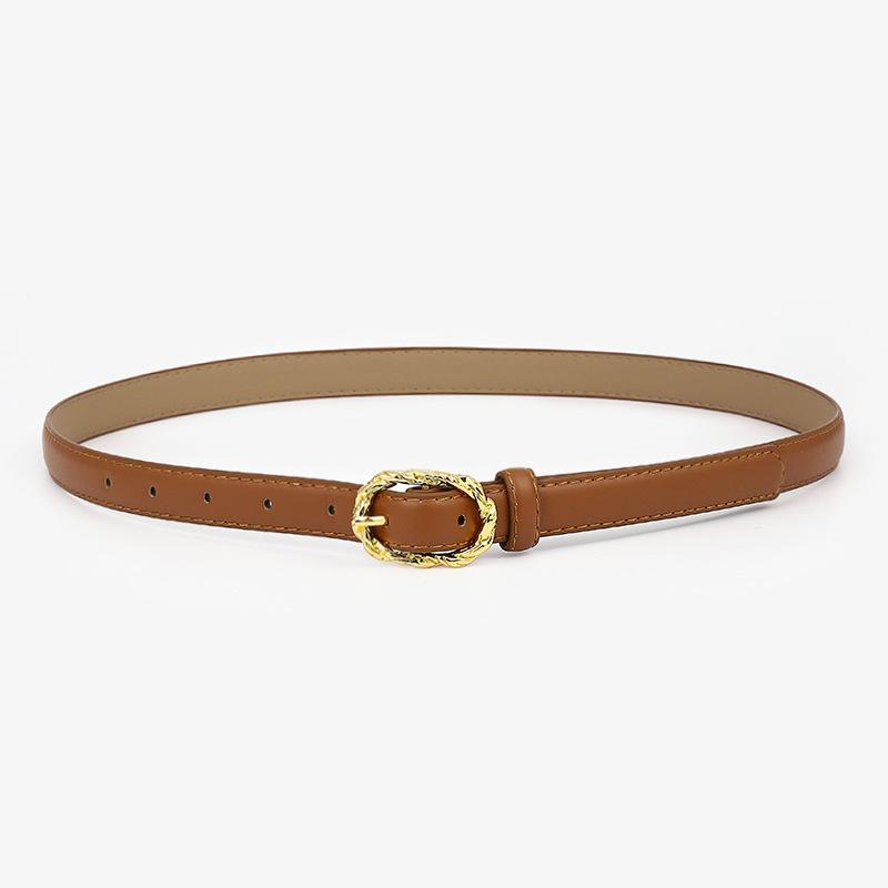 

Женский ремень в стиле ретро с золотой пряжкой и литературным украшением для джинсов с ремнем для костюма и платья для женщин 105*1.8 верблюд