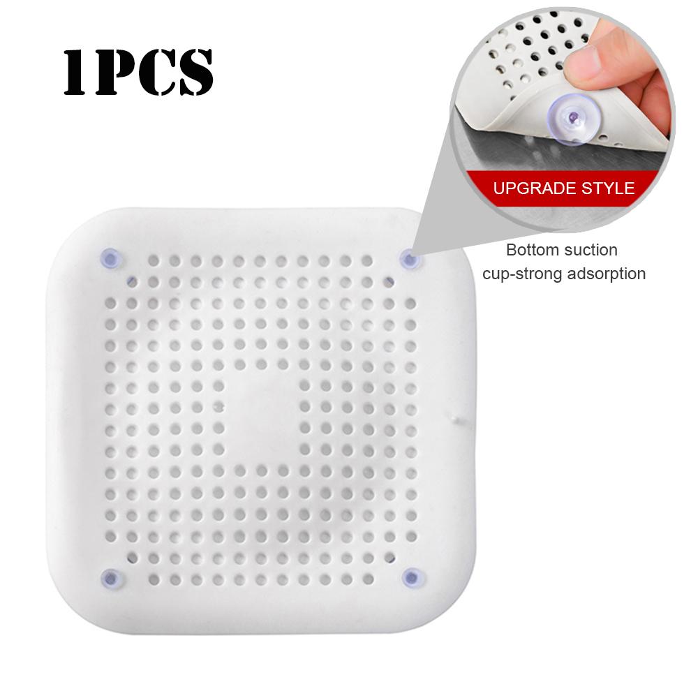 Silicone Floor Drain Mat Household Kitchen Sink Anti Clogging Filter Patch Bathroom Drain Hair Suction Cup Filter Screen Tools