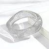 New Gold Powder Irregular Square Acrylic Wide Bangle for Women Statement Resin Geometric Stack Bracelets Fashion Jewelry Gift