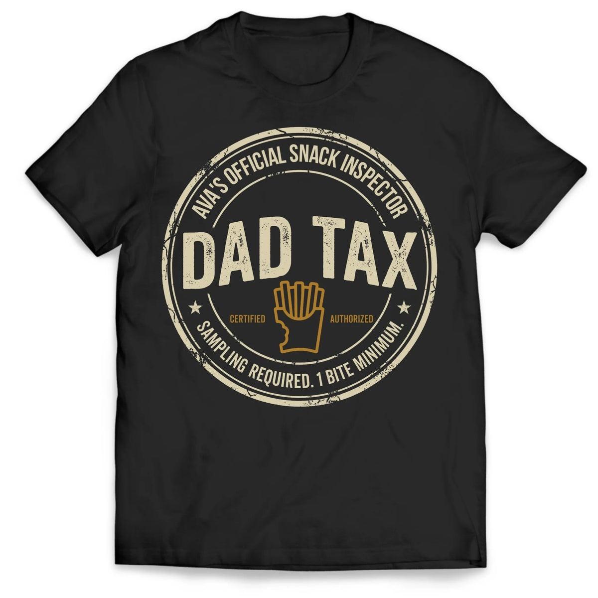 Dad tax vintage tshirt, funny dad shirrt, gift for father s day Unisex T-Shirt L