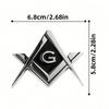 1/2/3pcs of Large G Car Logos Square And Compass Stickers for Cars Trucks Motorcycles Gifts And Additions