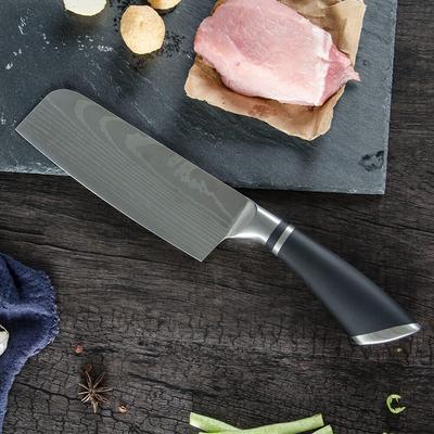 Japanese Nakiri Knife 6.5 Inch Laser Damascus Pattern Stainless Steel Sharp Blade Meat Vegetable Knife Tool Kitchen Accessories