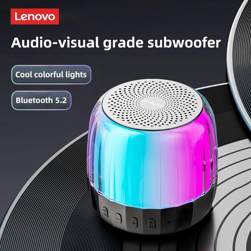 New Lenovo K3 Plus Portable HiFi Bluetooth Wireless Speaker Waterproof USB Outdoor Loudspeaker Music Surround Bass Box with Mic Support TF Card