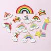 10pcs Cute Enamel Rainbow Charms Pendant Alloy Metal DIY Jewelry Making Accessories Findings for Necklace Earrings Bracelets