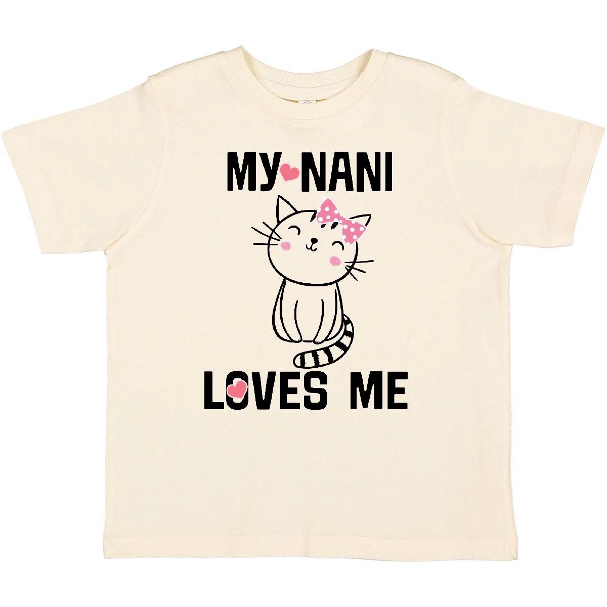 Inktastic My Nani Loves Me Girls Toddler T-Shirt Childs Grandchild Clothing Kid 100