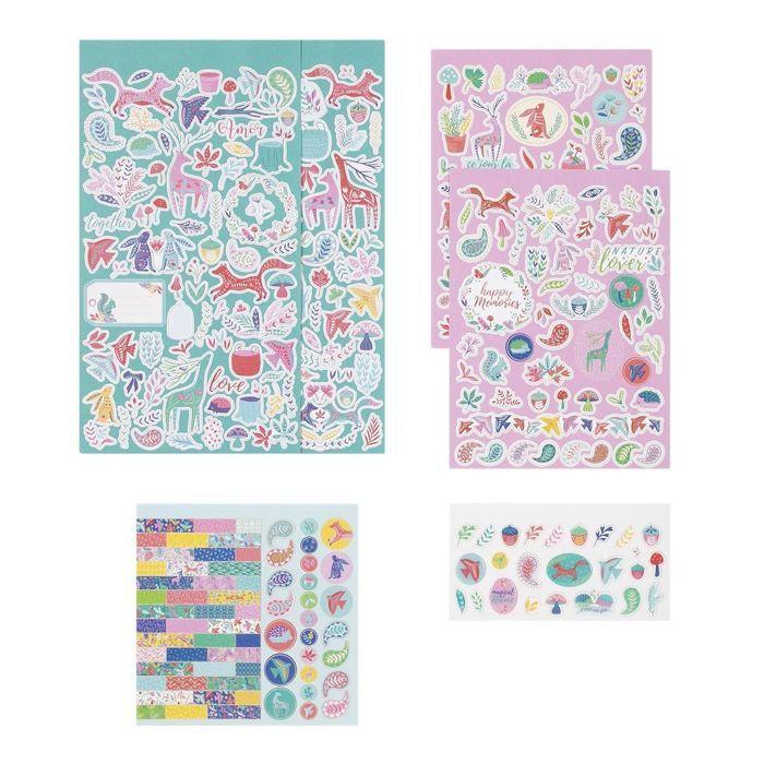 Kit décoration Folk pour Scrapbooking