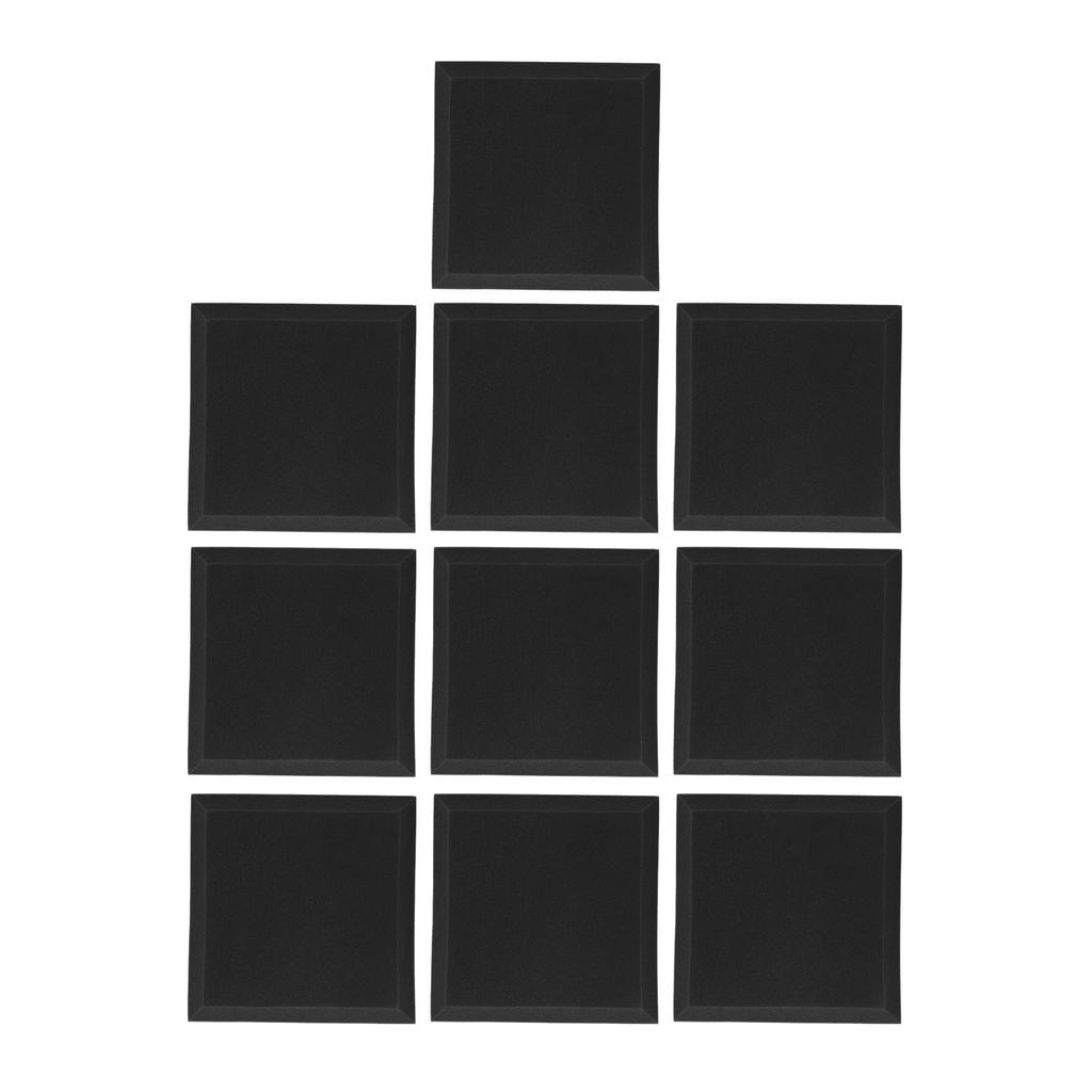 10Pcs Sound Proof Foam Panels Flame Retardant Soft Gray Absorb Sound Acoustic Foam