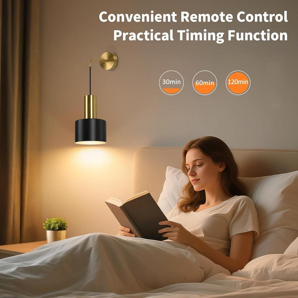 Wireless Battery-Powered Wall Light for Bedroom, Living Room, or Corridor