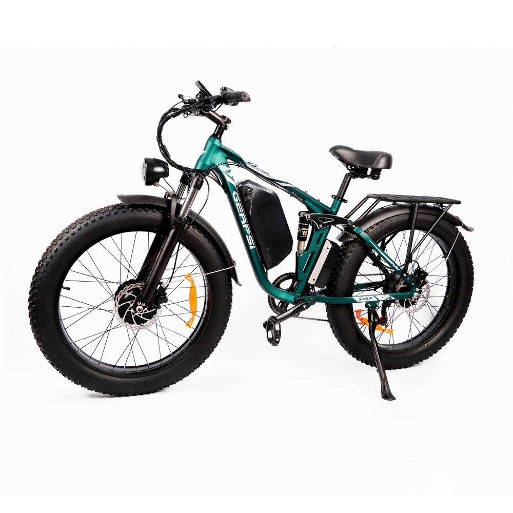BAOLUJIE DP-2603-DJ-Doppelmotor Elektrofahrrad 26 Zoll 3000W Leistung 52V 32Ah Lithium-Batterie Erwachsener Hohe Leistung E-Bike für Off-Road Pendeln