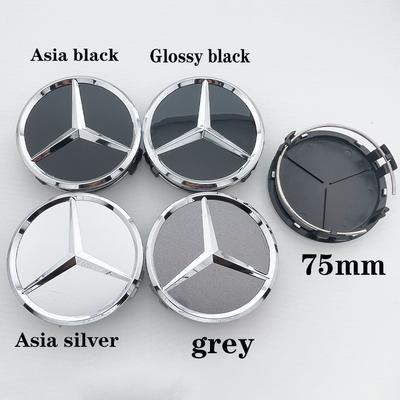 BENZ 4pcs 75MM Car Styling Wheel Hub Modification Center Covers Hub Caps For Mercedes Benz B/C/E/S W211 W203 W204 W210 W124 AMG W202