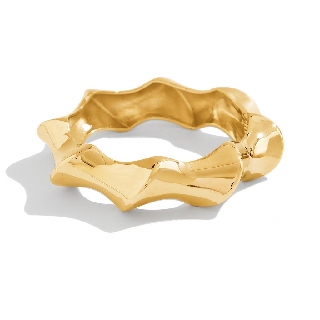 Design Sense Metal Folded Bracelet Bracelet Exaggerated Thread Twist Line Circle Bracelet Female