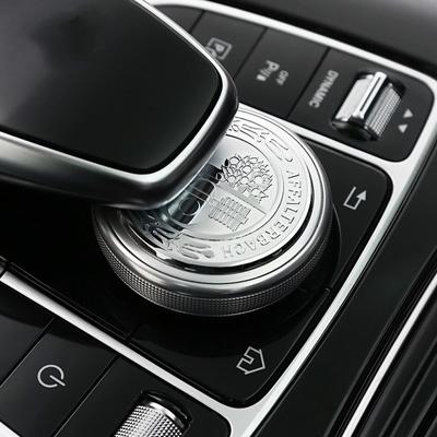Pro Bnz Gle CE GLC260 C200 E300 W205 3D Metal Amg Apple Tree Středová konzola Multimediální knoflík Dekorativní samolepky Kryt