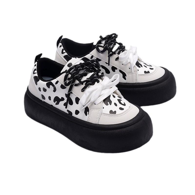 Global soft-soled trend casual board shoes women's ZHQ5810 spring new platform women's shoes versatile height-increasing white shoes