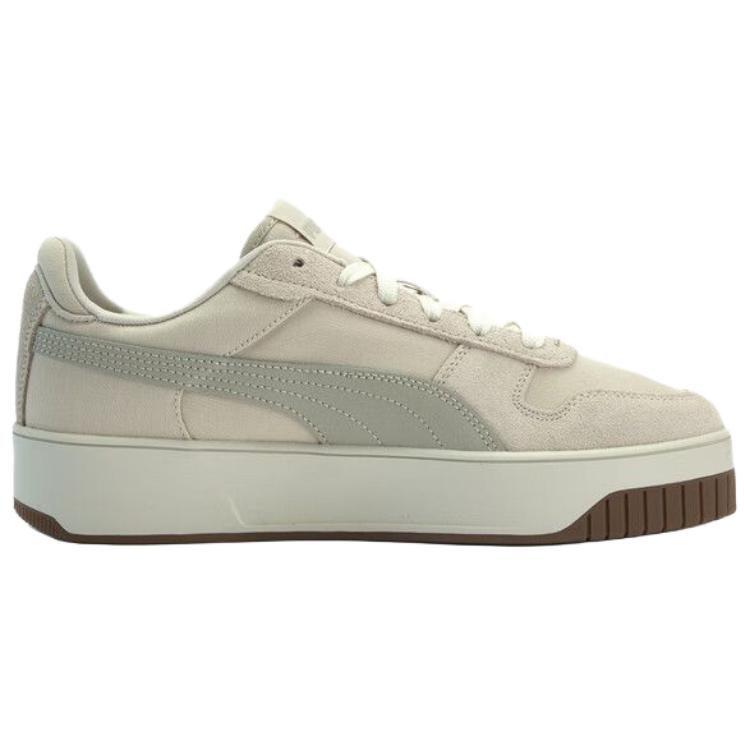 PUMA Carina Street CANVAS Women Retro Wear-resistant Low Top Skate Shoes Snow White 405812-01