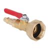 1/4in Male Brass Winterize Blowout Adapter 3/4in Male GHT Thread Brass Winterize Adapter Male/Female Thread Ball Valve