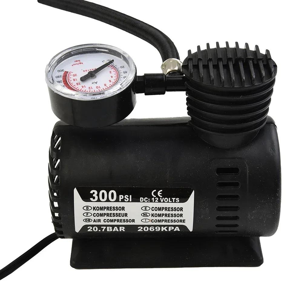 12V Car Electric Air Pump Car Inflation Pump Locomotive Tire Inflator For Swim Ring Air Cushion Kayak Ball Cars Motorcycles Tyre