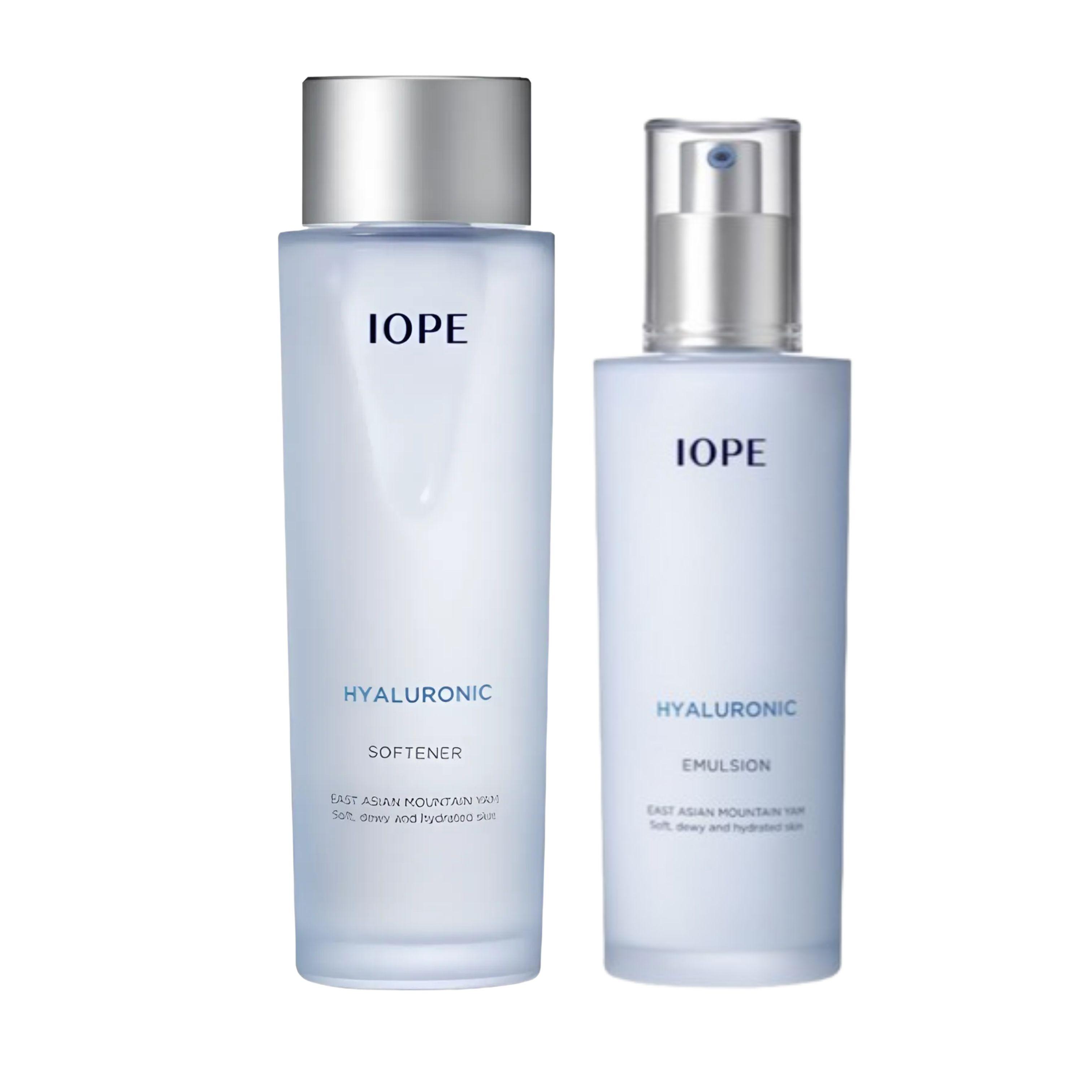 IOPE Hyaluronic Softener & Emulsion Set – Deep Hydrating Skincare Duo 150ml + 130ml