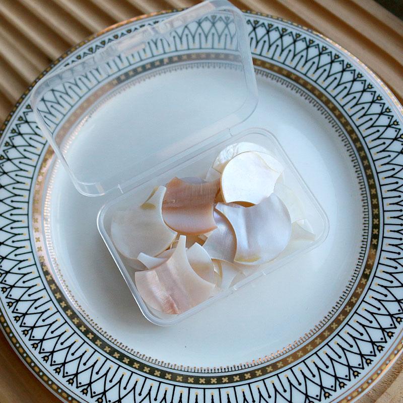 25pc Rectangle Mother of Pearl Mosaic Tiles Natural Shell Square Mosaic Pieces for Home Decoration Crafts Materials Hobbies Arte