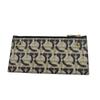 Salvatore Ferragamo 220023CALF GanciniMetal leather Purse Navy leather Used