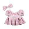 Skirt + Headdress 38cm Creative Doll Accessories (doll Not Included)