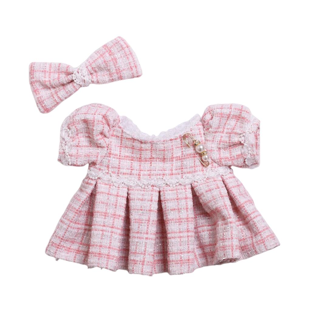 Skirt + Headdress 38cm Creative Doll Accessories (doll Not Included)