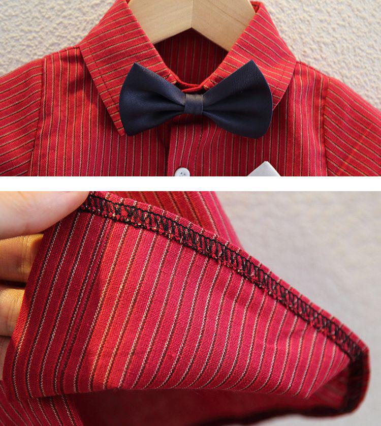 Baby Boy Short-Sleeve Shirt & Suspender Shorts Set - Toddler Summer Gentleman Outfit for 1-Year-Old Birthday