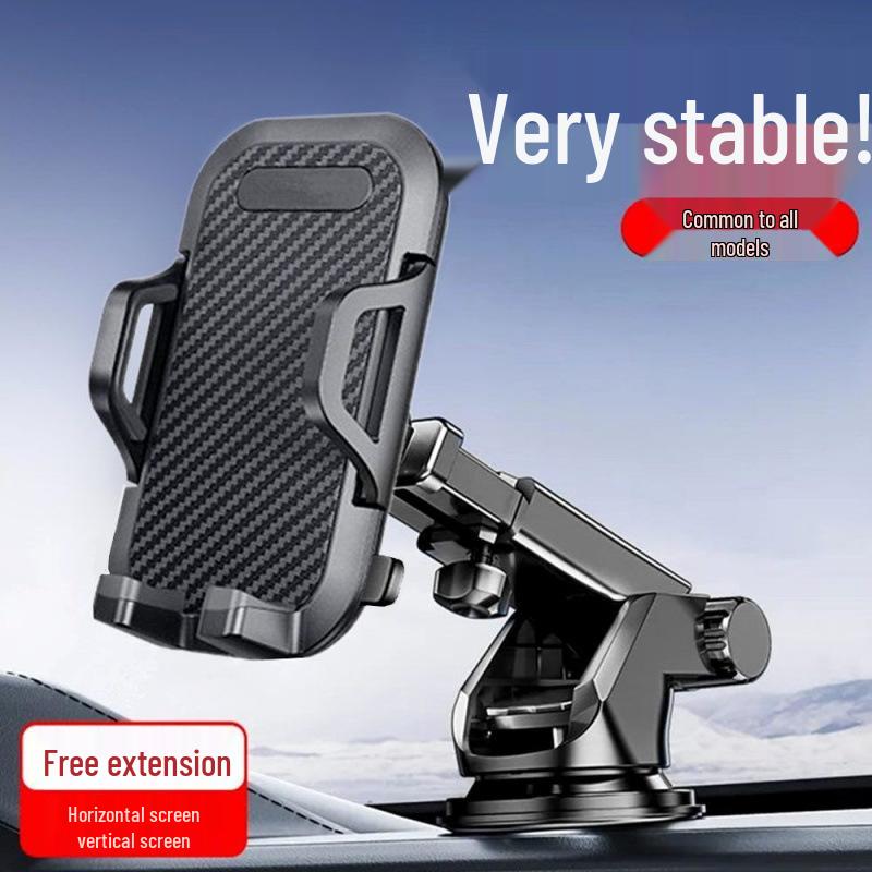 Universal Car Phone Holder with Suction Cup - Adjustable Navigation Support Bracket
