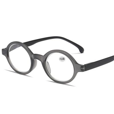 Retro Lesebrille Herren Damenbrille für Sehschwäche Vintage Runde Sehbrille Herren +1+1.5+2+2.5