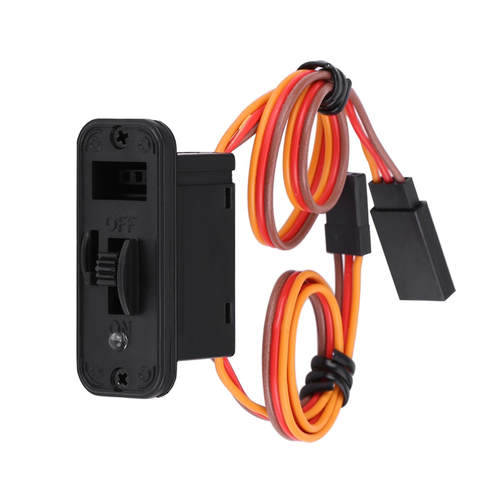 

1Pc Heavy Duty LED RC Switch JR RC On Off Connectors Accessory For Receiver